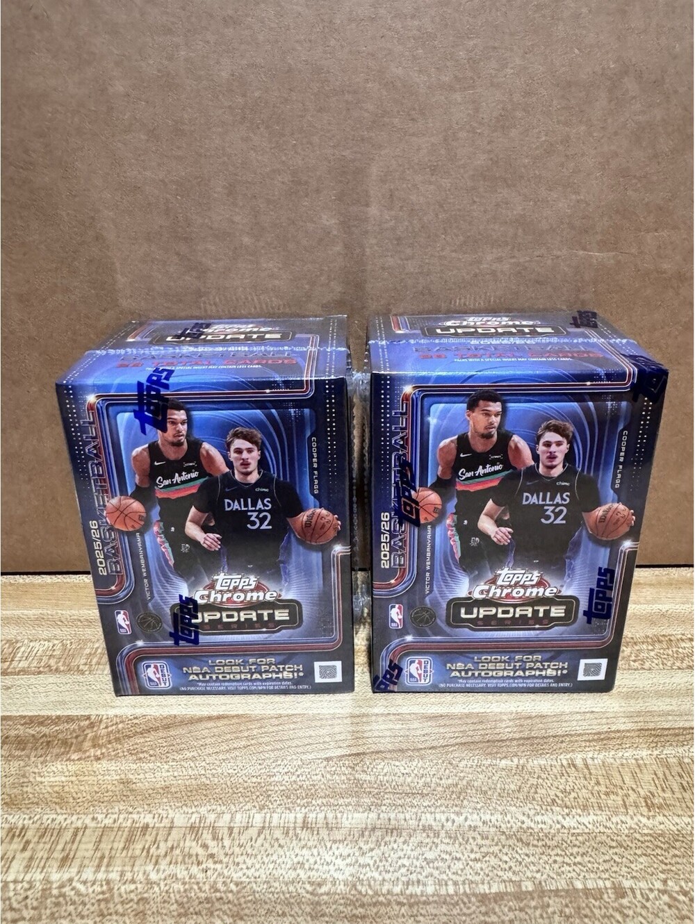 2025-26 TOPPS CHROME UPDATE VALUE/BLASTER BOX SEALED 2X Lot